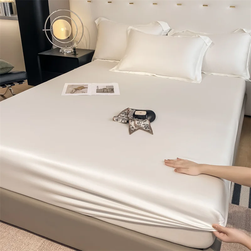Luxury 100% Bamboo Bedding Set Silky Cooling Bed Sheet Set Twin Queen King Size Fitted Sheet Flat Sheet Pillowcase Hotel Quality