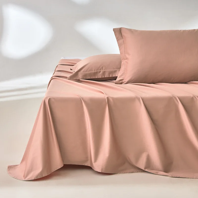 100% Egyptian Cotton Bed Sheet Set 1600 Thread Count Bedding Set Luxury Flat Top Sheet Fitted Bed Sheets Pillowcase Smooth Soft