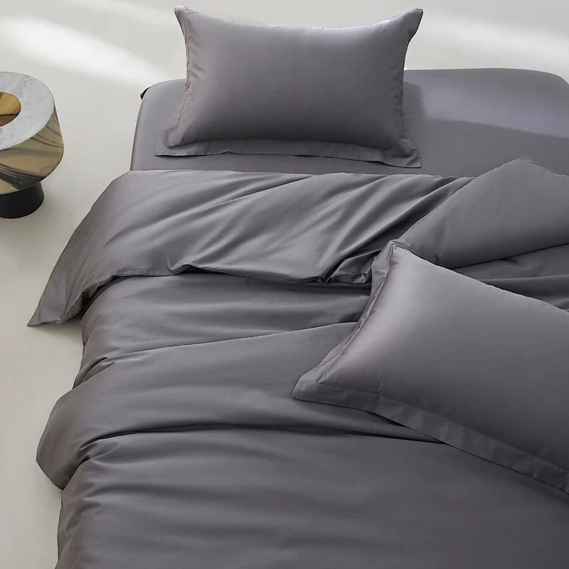 Organic Egyptian Cotton Bedding Set with Duvet Cover Bed Sheet Pillowcase Luxury 800 Thread Count Bedsheet 5-Star Hotel Quality