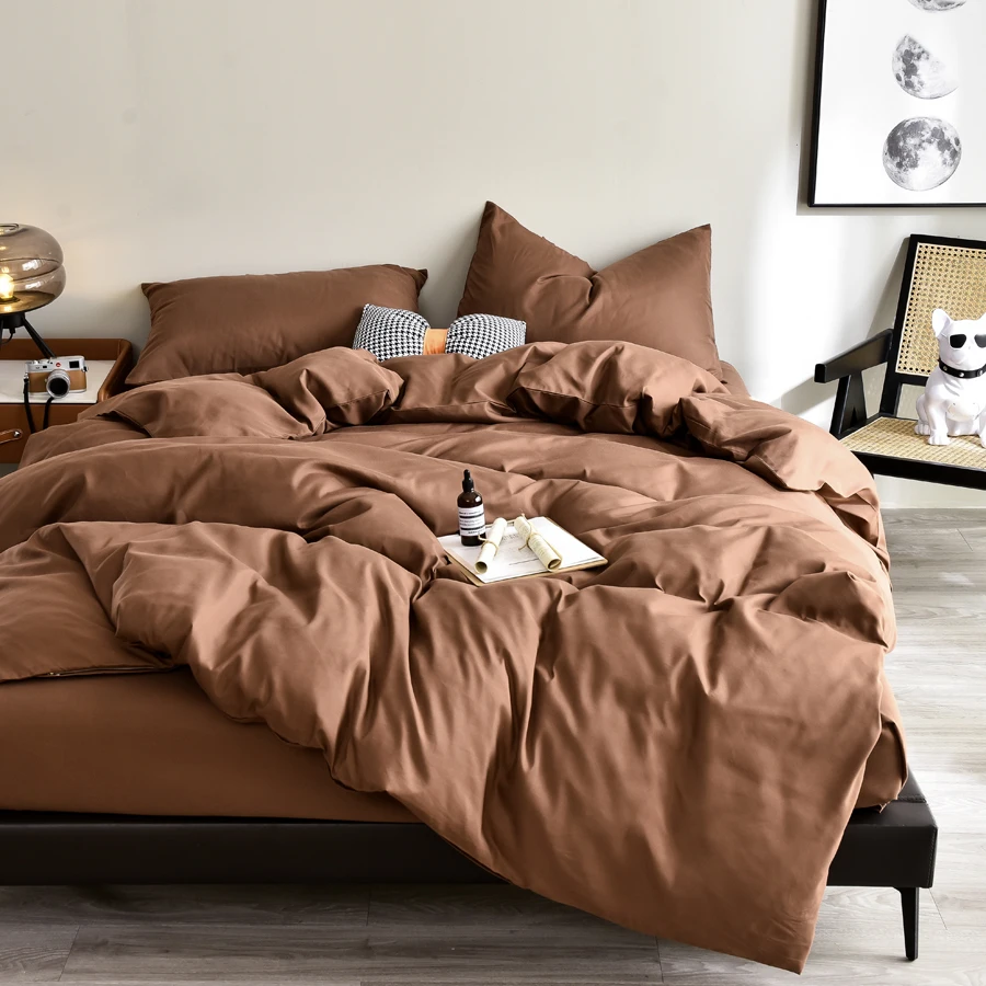 WASART Four Seasons White Bedding Four-Piece Set 220x224 Luxury King Size Home Hotel Duvet Cover Sheet Pillowcase Hypoallergenic