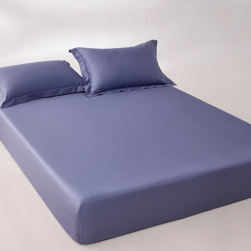 High End Egyptian Cotton Fitted Sheet with Elastic Bands Non Slip Adjustable Mattress Covers for Single Double Queen King Bed