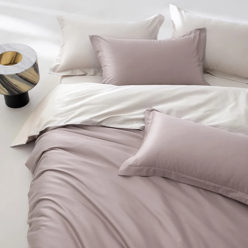 Organic Egyptian Cotton Bedding Set with Duvet Cover Bed Sheet Pillowcase Luxury 800 Thread Count Bedsheet 5-Star Hotel Quality