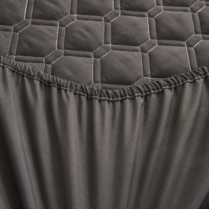 WASART Thicken quilted mattress protector cover couple luxury double bed elastic fitted sheet style 150x190 bed protection pad