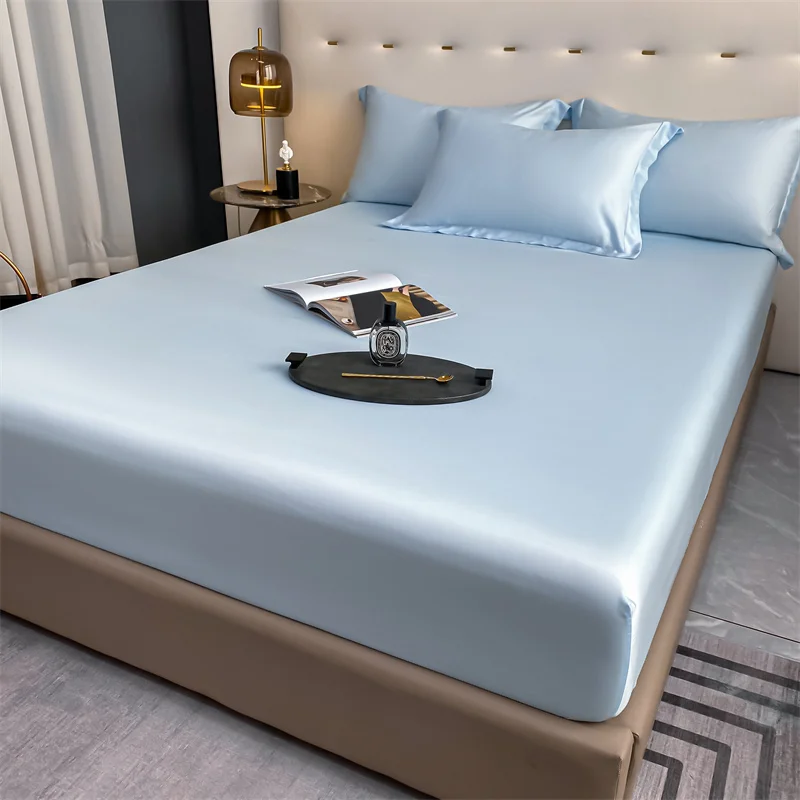 Luxury 100% Bamboo Bedding Set Silky Cooling Bed Sheet Set Twin Queen King Size Fitted Sheet Flat Sheet Pillowcase Hotel Quality