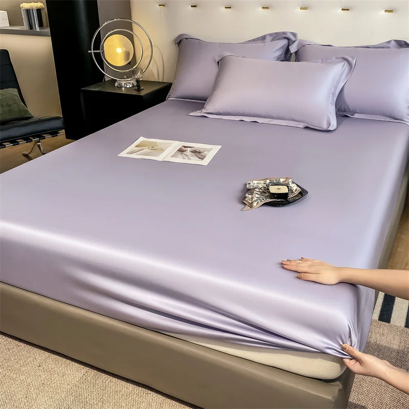 Luxury 100% Bamboo Bedding Set Silky Cooling Bed Sheet Set Twin Queen King Size Fitted Sheet Flat Sheet Pillowcase Hotel Quality