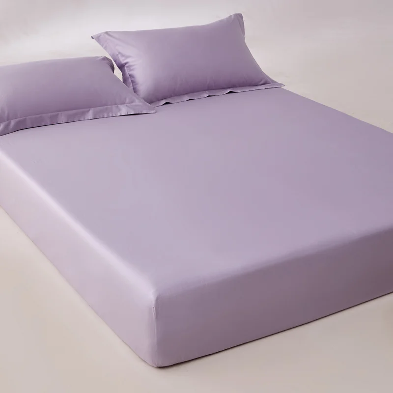 High End Egyptian Cotton Fitted Sheet with Elastic Bands Non Slip Adjustable Mattress Covers for Single Double Queen King Bed