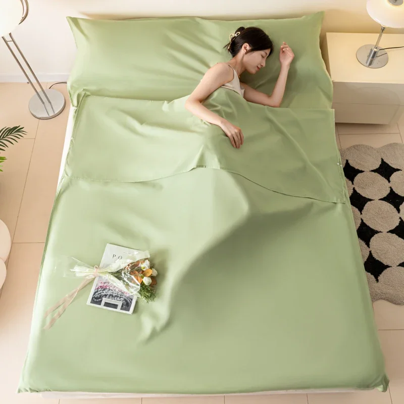 WASART Anti-dirt travel sleeping bag portable hygienic sleep sack liner camping backpacking sheet bedding protector king size