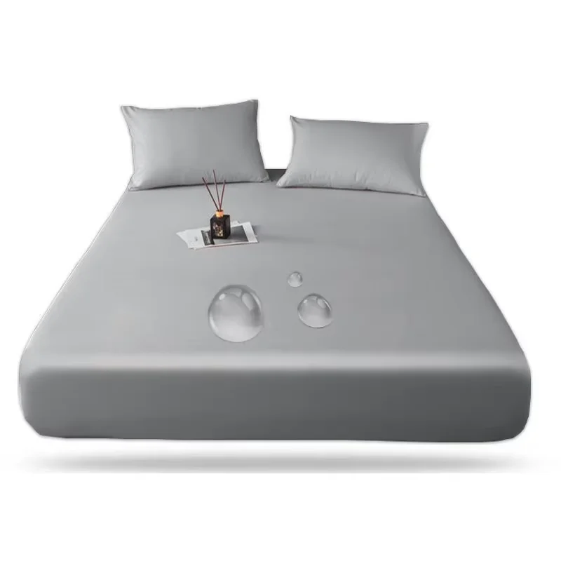 WASART Waterproof mattress protector cover single double bed twin full queen king size elastic fitted sheet style protection pad