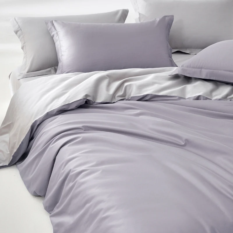 Organic Egyptian Cotton Bedding Set with Duvet Cover Bed Sheet Pillowcase Luxury 800 Thread Count Bedsheet 5-Star Hotel Quality