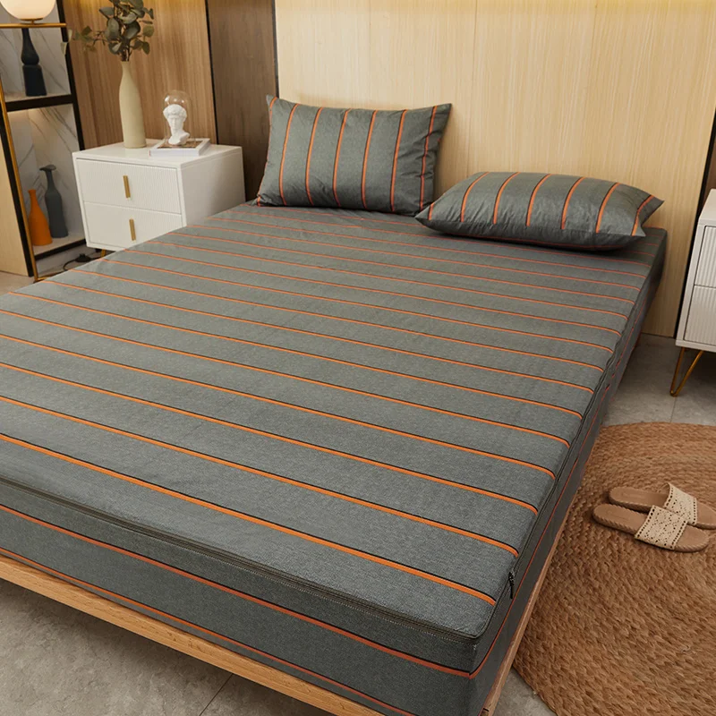 100% Waterproof Mattress Cover with Zipper Closure Six Sides All Inclusive Mattress Protector Soft Fitted Sheet Customized Size