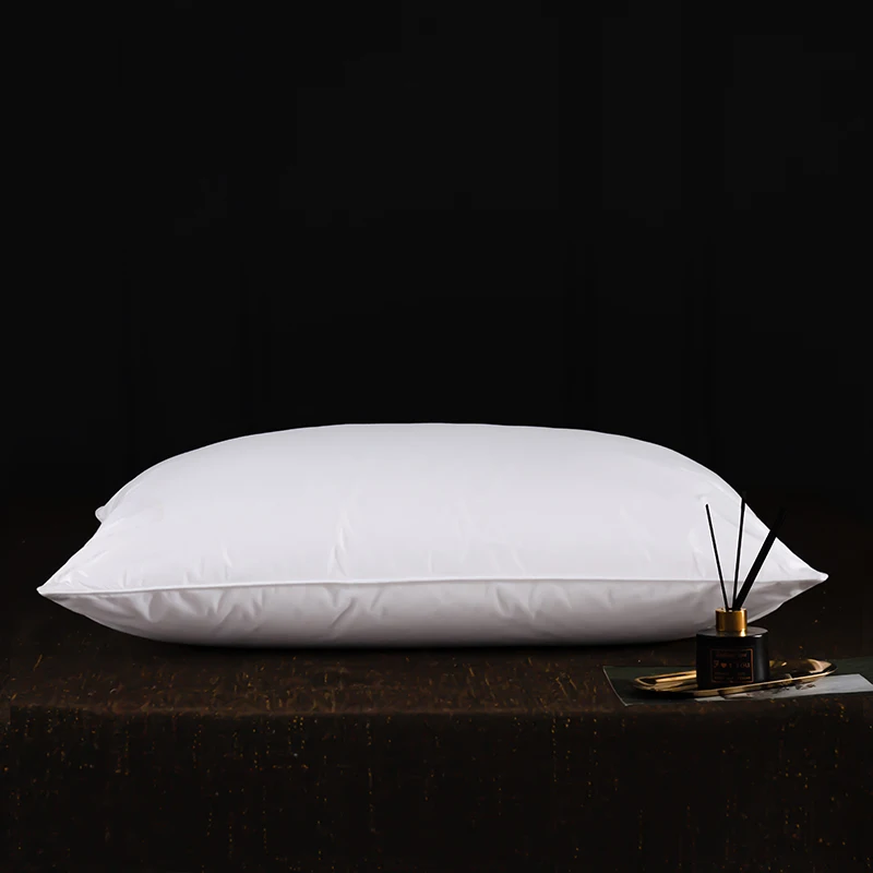95% Goose Down Pillow with 5% Elastic Fiber Soft Pure Cotton Pillow Cover Rectangle Bedroom Sleep Pillows 5 Star Hotel Pillow