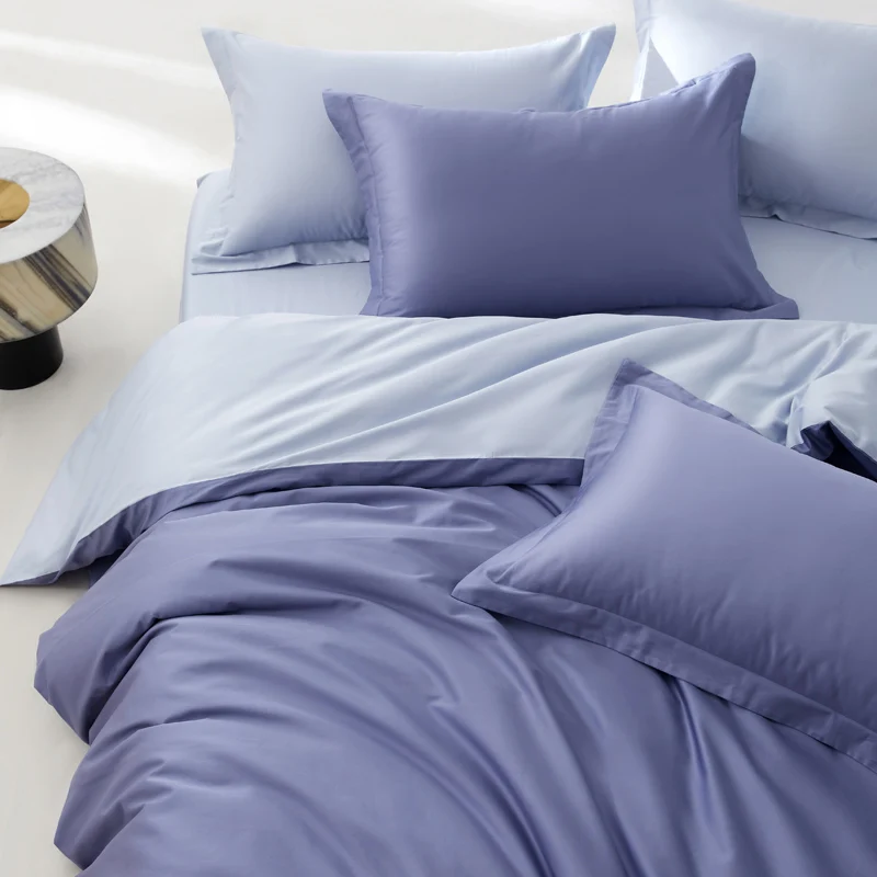 Organic Egyptian Cotton Bedding Set with Duvet Cover Bed Sheet Pillowcase Luxury 800 Thread Count Bedsheet 5-Star Hotel Quality