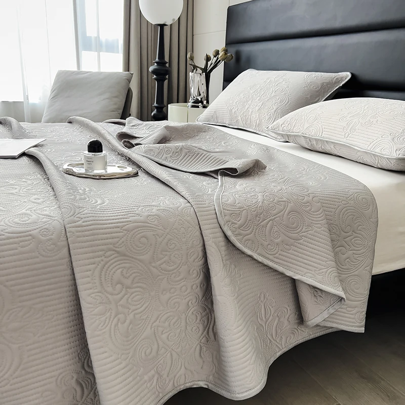 European Style Quilt Summer Quilt Blanket Lightweight Cooling Air-conditioning Comforter Quilt Soft Thin Quilts Machine Washable