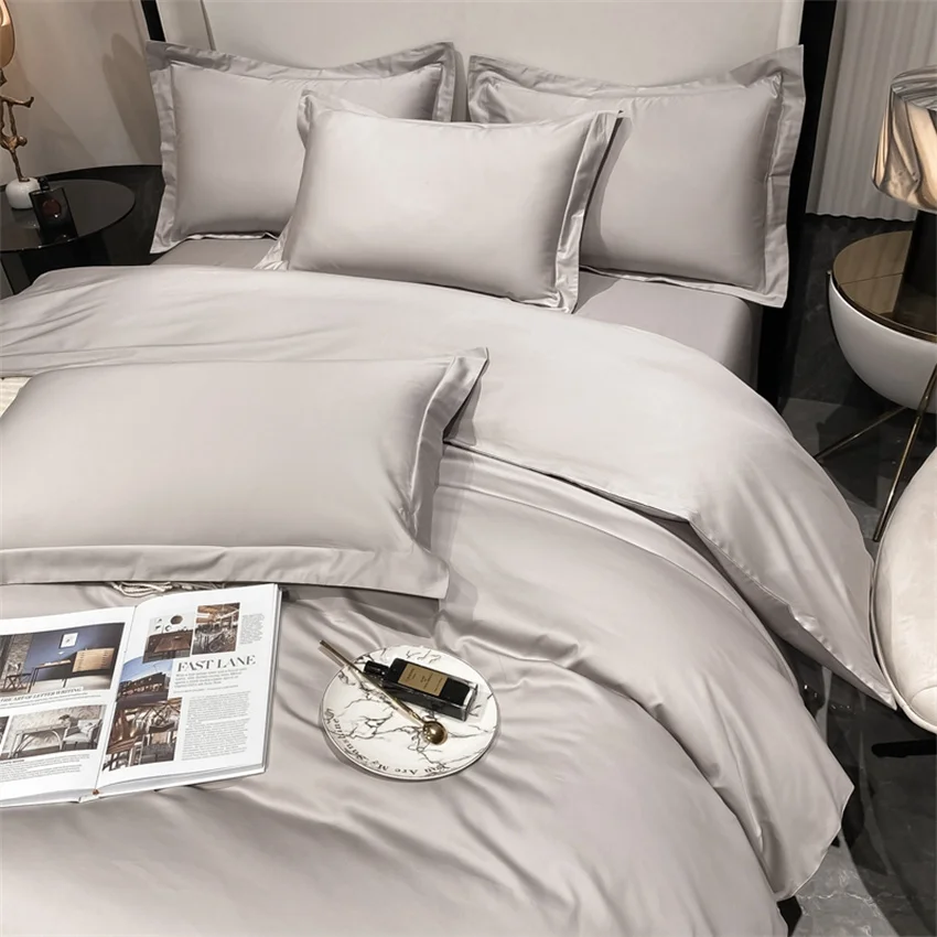 Luxury Bedding Set 100% Egyptian Cotton Duvet Cover Pillowcase Ru Europe Double Queen King Size Bed Linen Soft Bed Sheet Sets