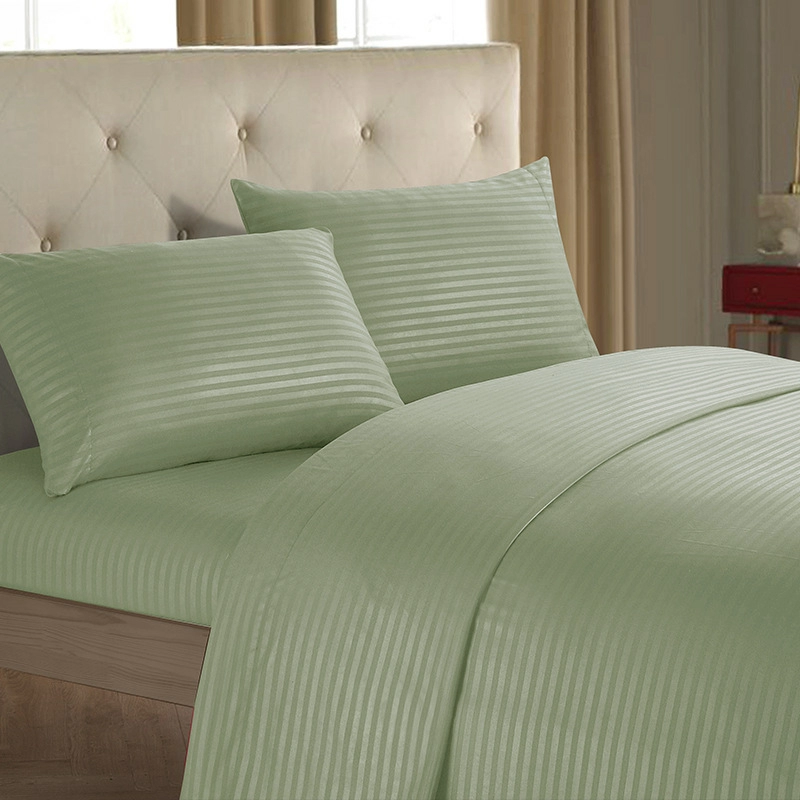 Battilo Bed Sheets 4 Pieces Set Fitted Sheet Flat Sheet Bedding Set with Pillows Case For Twin/Full/Queen/King Size