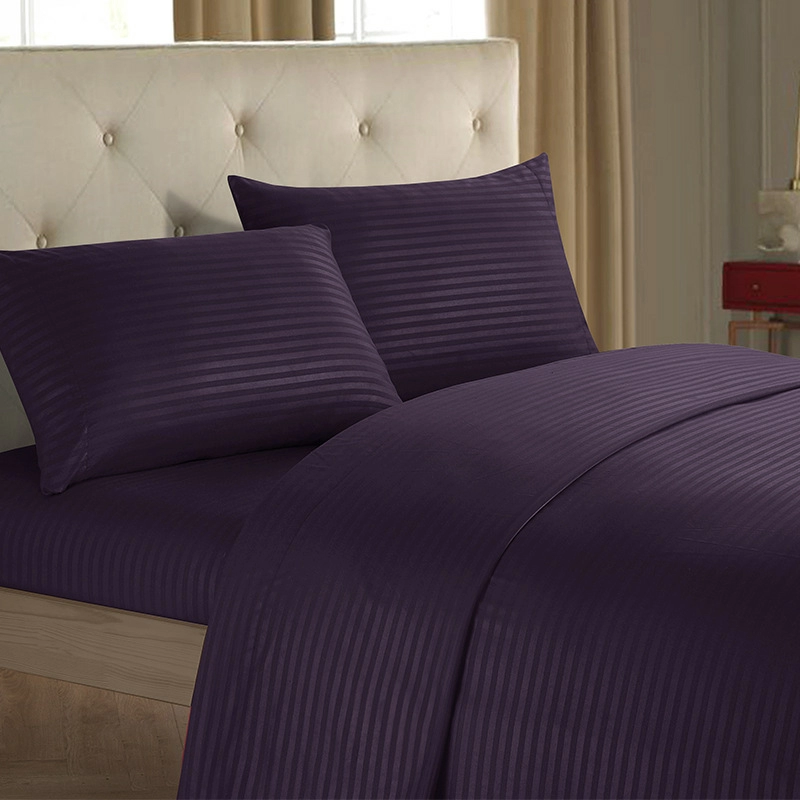 Battilo Bed Sheets 4 Pieces Set Fitted Sheet Flat Sheet Bedding Set with Pillows Case For Twin/Full/Queen/King Size