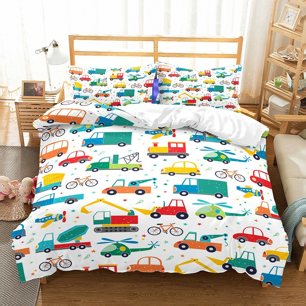 Printed Sloth Home Comforter Cover Bedding Sets Panda 140x200 cm Microfiber Duver Cover with Pillowcases Ropa De Cama